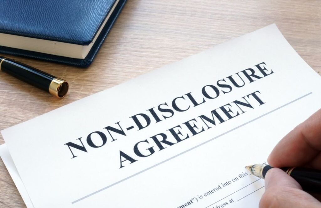 signing of a non-disclosure agreement in Canada